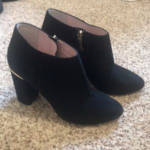 Kate Spade Black ankle booties size 8